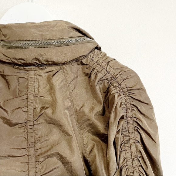 BOGO! Free People FP Movement Way Home Packable Jacket Hood Olive Green Small - Picture 12 of 15